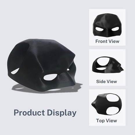 Cat Bat Mask Halloween Costumes Accessories for Cats, Cat Bat Cosplay Apparel (Medium, Black Bat)
