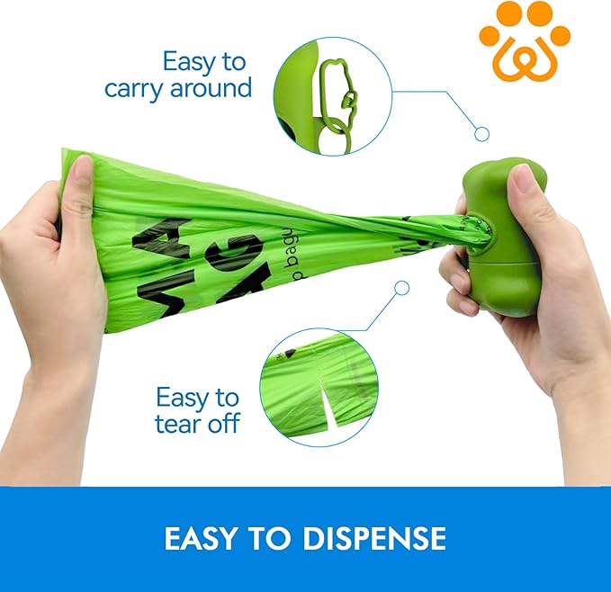 Dog Poop Bags with 1 Count Holder Scented, Leak Proof, Extra Thick and Large Poop Bags for Dogs, 720 Pieces (36 Rolls) 9" x 13" Plant Based for Pet Use