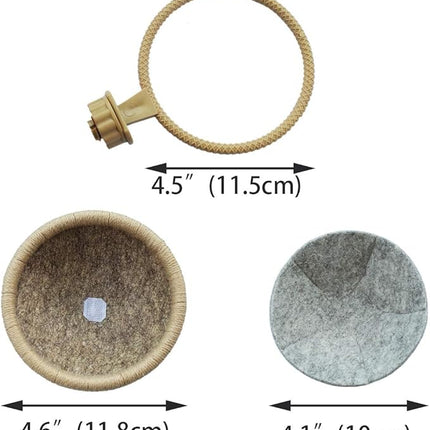 Bird Nest Canary Finch Parrot Nest with Felt（4.5 inches）