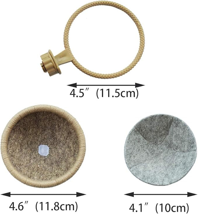 Bird Nest Canary Finch Parrot Nest with Felt（4.5 inches）