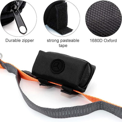 SLOSN 3 Pack Pet Waste Bag Dispenser with Zippered Portable Dog Poop Bag Holder, Great Accessory for Walking, Running with Dog (RoseRed Green Black)