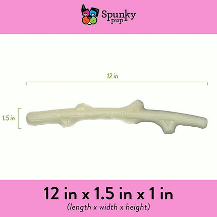 Spunky pup Glow in the Dark Stick Dog Toy Non-Toxic Waterproof Dental Texture for Teeth and Gums