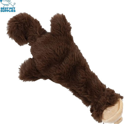 Best Pet Supplies Squeaky Dog Toys with Soft Durable Fabric for Small, Medium and Large Pets Interactive Toy for Indoor Play, Supports Active Biting and Play - Monkey, Small