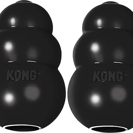 KONG Extreme Dog Toy - Fetch & Chew Toy - Treat-Filling Capabilities & Erratic Bounce for Extended Play Time Most Durable Natural Rubber Material - for Power Chewers - for Large Dogs (Pack of 2)
