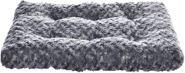 Amazon Basics Cat and Dog Bed and Crate Pad, Machine Washable, Indoor, 23 x 18 x 2.5 inches, Gray