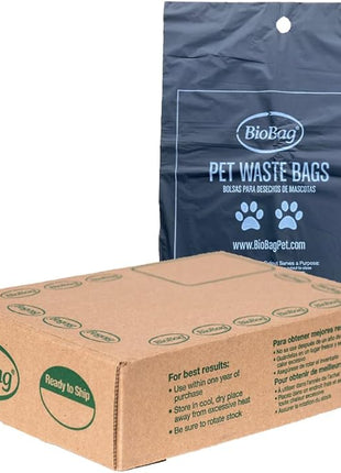 BioBag Premium Pet Waste Bags, Standard Size, 200 Count, Great For All Dog Breeds, Fits in Standard Park Dispensers