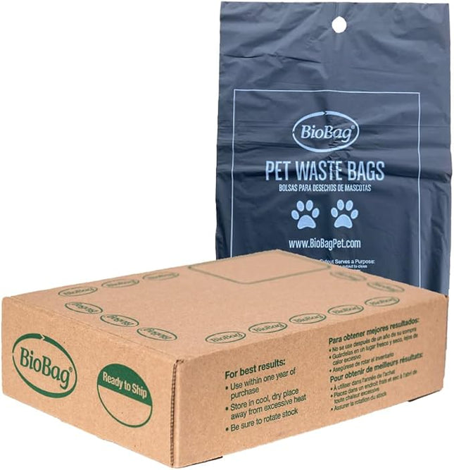 BioBag Premium Pet Waste Bags, Standard Size, 200 Count, Great For All Dog Breeds, Fits in Standard Park Dispensers
