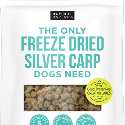 Natural Rapport Freeze Dried Fish Dog Treats - The Only Freeze Dried Carp Dogs Need -Single Ingredient, All Natural Dog Treats for Small and Large Dogs (3.5 oz)