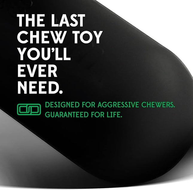 Goughnuts Toys for Aggressive Chewers | Heavy Duty Virtually Indestructible Dog Toy Stick for Medium Breeds Such as Pit Bulls | Black
