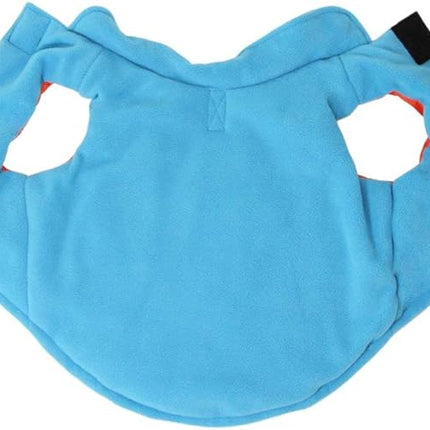 Gooby Sports Vest Dog Jacket - Orange, Medium - Reflective Dog Vest with D Ring Leash Warm Fleece Lined Hook and Loop Closure for Small to Medium Dogs