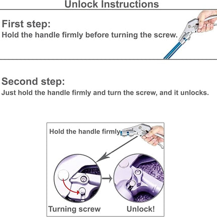 60" Professional All-Aluminum Alloy Snake Tong Reptile Grabber Rattle Snake Catcher Wide Jaw Handling Tool with Lock