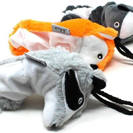 Jalousie Dog Flirt Pole Compatible Toys - Three Squeaky Plush Toys - Dog Teaser Wand Refill Pack