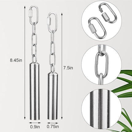 Hypeety Stainless Steel Bells Toy for Bird Parrot Macaw African Greys Amazon Eclectus Cockatoo Parakeet Cockatiels Birds Squirrel Cage Stand (S)