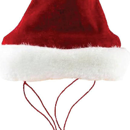 Huxley & Kent Pet Hat | Santa (Large) | Festive Christmas Holiday Accessory for Dogs/Cats | Holiday Pet Hat | SnugFit Sliding Toggles for Best Fit