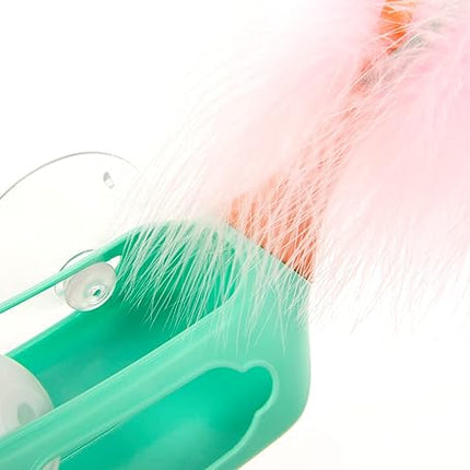 SmartyKat Track Tipper Ball Track Cat Toy w/Suction Cup, Works on Floors & Windows - Blue, One Size