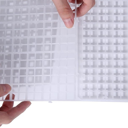 Aquarium Fish Tank Bottom Isolation, Grid Divider Tray Egg 4 Pcs (S 4pcs)