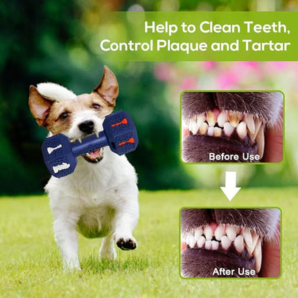 Dog Chew Toys for Aggressive Chewers,Food Grade Non-Toxic Dental Pet Toy,Tough Durable Indestructible Dog Toys for Small Dogs.Blue（8IB-15IB）