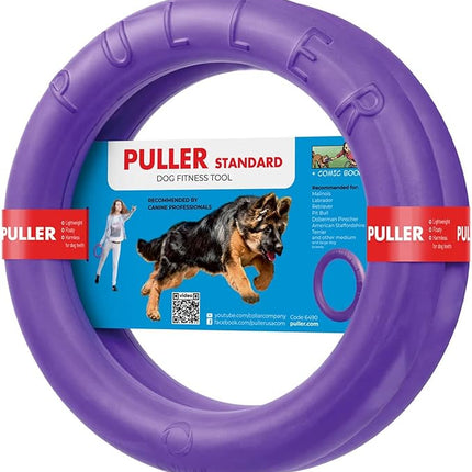 Puller Outdoor Dog Ring Toys - Dog Fetch Toy & Tug of War Dog Toy for Small Medium Large Dogs - Dog Ball & Soft Dog Frisbee Alt - Outside Dog Yard Toys - Big Dog Pull Toy - Dog Agility Jumps Tool