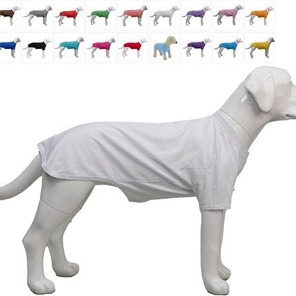 Lovelonglong Bulldog Clothes Dog Clothing Blank T-Shirt Tee Shirts for French Bulldog English Bulldog American Pit Bull Pugs 100% Cotton Skin Care White B-S
