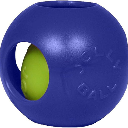 Jolly Pets Teaser Ball Dog Toy, Large/8 Inches, Blue, Model Number: 1508 BL