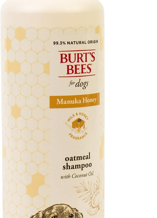 Burt’s Bees Manuka Honey Oatmeal Shampoo for Dogs with Coconut Oil, 16 Fl Oz