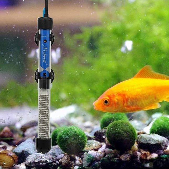 Mylivell Aquarium Heater Adjustable Submersible Fish Tank Heater Small Aquarium Heater Mini Fish Betta Turtle Tank Heater Thermostat 200W for 40-65 Gallon Suitable for Saltwater and Freshwater