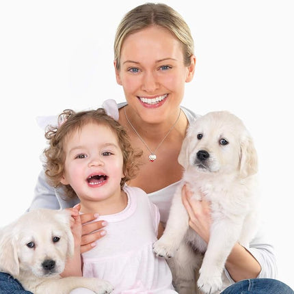 LONAGO Full Color Photo Picture Personalized Necklace Custom Etched Dog Tag Image Pendant with Message Name