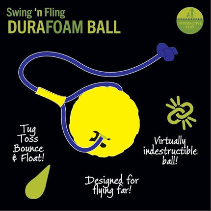 Starmark Swing 'n Fling DuraFoam Ball Dog Toy Medium