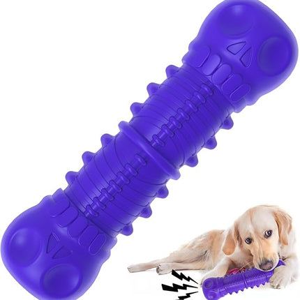Dog Squeaky Toys for Aggressive Chewers, Durable Chew Toys for Large Medium Breed Dog, Dog Toys, Tough Durable Dogs Toys with Natural Rubber