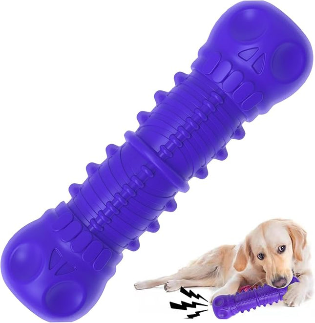 Dog Squeaky Toys for Aggressive Chewers, Durable Chew Toys for Large Medium Breed Dog, Dog Toys, Tough Durable Dogs Toys with Natural Rubber