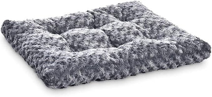 Amazon Basics Cat and Dog Bed and Crate Pad, Machine Washable, Indoor, 40 x 27 x 3.5 inches, Gray