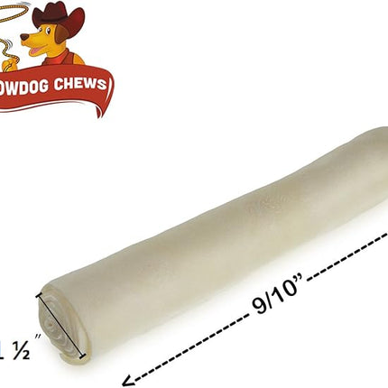 Cowdog Chews Retriever roll 9-10 inch All Natural Rawhide Product (80 Pack)