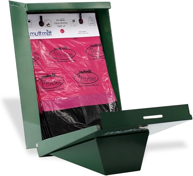 Mutt Mitt® Pinkies 2-Ply Dog Waste Bags with Thick 2 Mil Mitten - No more "yuck" or "warm handshake" - 800 Pink & Black Dog Waste Bags on 8 Station Headers