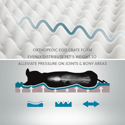 Bedsure Small Orthopedic Dog Bed - Washable Bolster Dog Sofa Beds for Small Dogs, Supportive Foam Pet Couch Bed with Removable Washable Cover, Waterproof Lining and Nonskid Bottom Couch, Dark Grey