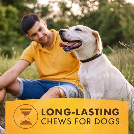 Pur Luv K9 Kraves Rawhide Free Bone Dog Treats, Peanut Butter and Chicken Flavor, Made with Peanut Butter and Chicken, Easily Digestible, Long Lasting, and High Protein Dog Treat, 20 Count (Pack of 2)