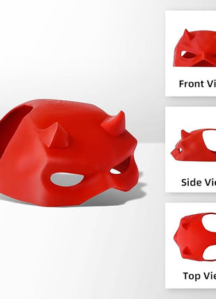 Cat Bat Mask Halloween Costumes Accessories for Cats, Cat Bat Cosplay Apparel (Medium, Red Devil)