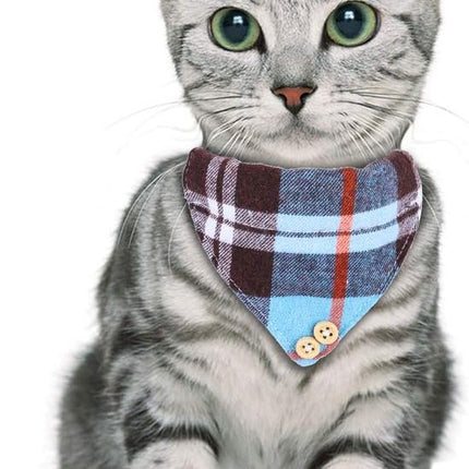 Faleela Breakaway Cat Collar with Bells - 2 Pack Cat Collar with Bells, Cat Collars with Bandana, Accessories for Pet Collars, Adjustable for Cats and Small Dogs