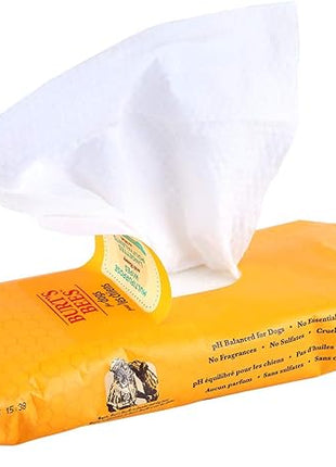 Burt's Bees for Pets Multipurpose Dog Wipes with with Honey, 98% Natural Origin Formulas, Hypoallergenic Dogs Wipe, Canine Cleaning Sheets for Paws and Butt, 2pk, 50ct