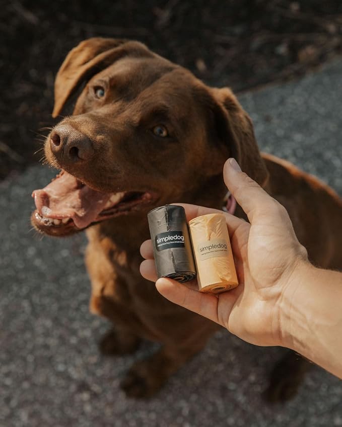 The #1 Poop Bag for the Environment. Period! Biodegradable & Compostable Dog Poop Bags – 120 Count (8 Rolls) Extra Thick 100% Leak Proof | TUV OK Compost & BPI Certified | Mixed Black & Cream