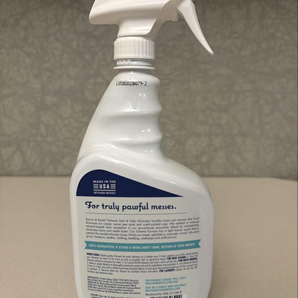 Rocco & Roxie Extreme Stain & Odor Eliminator for Strong Odor, Pet Urine Enzyme Cleaner Destroyer, Stain Remover, Dog Poop and Cat Pee, Enzymatic Carpet Cleaner Spray for Home, Puppy Potty Training