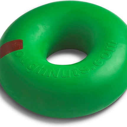 Goughnuts Dog Chew Toys Rubber Ring Indestructible Dog Chew Toys for Extreme Aggressive Power Chewers |for Large Dogs 100+ Pounds |Large (L) Size, Green Rubber