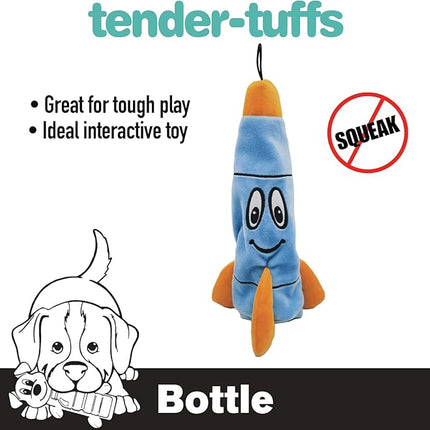 SmartPetLove Snuggle Puppy Tender-Tuffs - Rocco Rocket Water Bottle Dog Toy - Bottle Cover Dog Toy