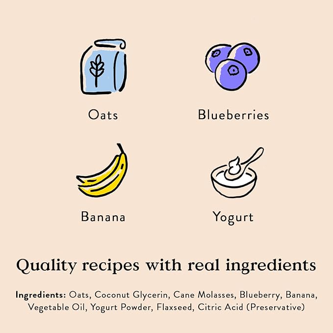 Bocce's Bakery Berry Smoothie Wellness Treats for Dogs, Wheat-Free Everyday Dog Treats, Made with Real Ingredients, Baked in The USA, All-Natural Soft & Chewy Cookies, 12 oz