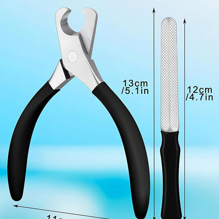 Large Dog Nail Clippers Wide Jaw Opening Heavy Duty Dog Nail Trimmer Cat Claw Clippers(Black)