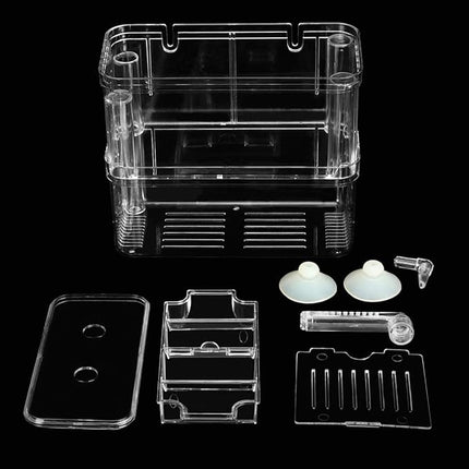 Senzeal Aquarium Fish Breeder Box Plastic Fish Isolation Breeding Box Hatching Incubator for Baby Shrimp Clownfish Guppy