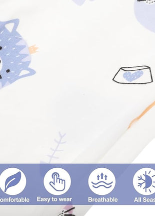 Cat Recovery Suit, Soft Breathable Cat Surgeries Suit, Cat Onesie for Cats After Surgeries, Prevents Licking Wounds, M, White