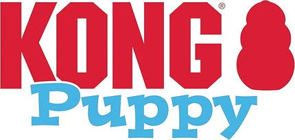 KONG Puppy - Natural Teething Rubber Chew Toy for Dogs - Stuffable Dog Toy for Extended Playtime - Chew & Fetch Toy for Puppies - For Large Puppies - Blue