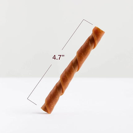 SmartBones Stuffed Twistz with Peanut Butter, Rawhide-Free Chews for Dogs Stuffed with Pork Flavor, 6 Twistz