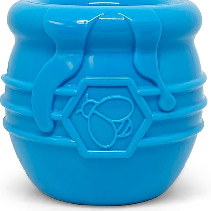 SodaPup Honey Pot – Durable Dog Treat Dispenser & Enrichment Toy Made in USA from Non-Toxic, Pet Safe, Food Safe Natural Rubber Material for Mental Stimulation, Problem Chewing, Calming Nerves, & More