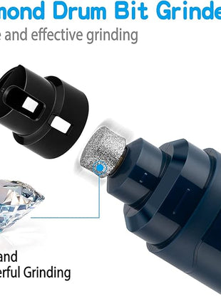 Casfuy Dog Nail Grinder Upgraded - Professional 2-Speed Electric Rechargeable Pet Nail Trimmer Painless Paws Grooming & Smoothing for Small Medium Large Dogs & Cats(Dark Blue)